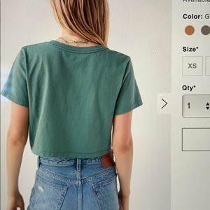 UO cropped tee